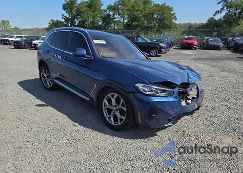 2022 BMW X3 xDrive30I из США, поврежденный, VIN WBX57DP04NN173645